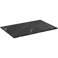 Sapho Skara wastafelblad solid surface 70cm zwart