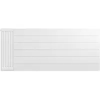 Eastbrook plaat voor paneelradiator met streep 140x60cm wit glans