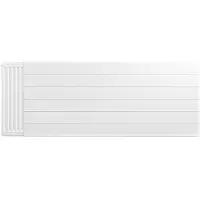 Eastbrook plaat voor paneelradiator met streep 160x60cm wit glans