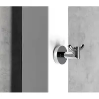 Sapho magnetische dubbele handdoekhaak voor radiatoren chroom