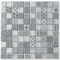 Terre d'Azur Epoca wandtegel 28.5x28.5cm grijs - per 5 vellen