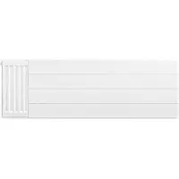 Eastbrook plaat voor paneelradiator met streep 120x40cm wit glans