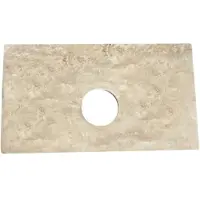 Saniclear Micro fonteinblad 39x22cm white travertin