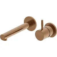 Mueller Stylo inbouw wastafelkraan 16cm uitloop brons geborsteld