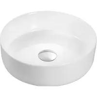 Differnz Mira waskom rond 36x12cm wit mat