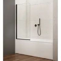 Aqualine Vilma badwand 60x140cm zwart mat