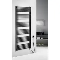 Sapho Metro E elektrische radiator 50x106cm 400W zwart mat