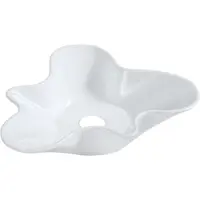 Best design Fior organische opbouw waskom 51x49cm wit glans