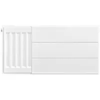 Eastbrook plaat voor paneelradiator met streep 60x30cm wit glans