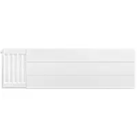 Eastbrook plaat voor paneelradiator met streep 100x30cm wit glans