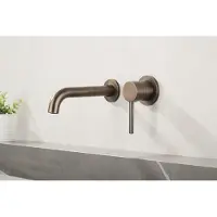 Saniclear Antique inbouw wastafelkraan met inbouwdeel verouderd messing