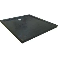 Kerra David douchebak 80x80cm zwart mat