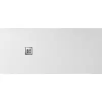 Gelco Mitia rechthoekige douchebak stone-look 200x90x3cm wit
