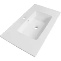 Brauer Starfall wastafel keramiek 80cm met kraangat wit glans