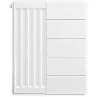 Eastbrook plaat voor paneelradiator met streep 40x50cm wit glans