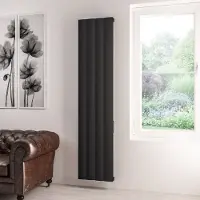 Eastbrook Derwent elektrische paneelradiator 40x180cm 800W zwart mat