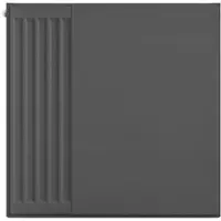 Eastbrook plaat voor paneelradiator 60x60cm antraciet