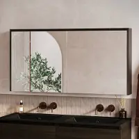 Fontana Basic spiegelkast 117cm met 2 deuren kasteel bruin