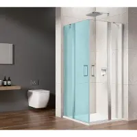 Gelco Loro douchedeur links- en rechtsdraaiend 90x200cm chroom