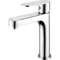 SaniGoods Piper hoge wastafelmengkraan chroom