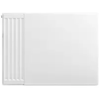 Eastbrook plaat voor paneelradiator 80x60cm wit glans