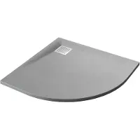 Badstuber SMC douchebak 90x90x2,6cm kwartrond grijs