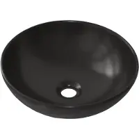Sanicare Rondo keramische waskom rond 40cm zwart mat