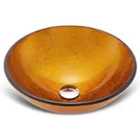 Badstuber glazen waskom goud 42cm