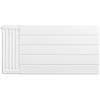 Eastbrook plaat voor paneelradiator met streep 100x50cm wit glans
