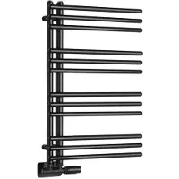 Aqualine Poseidon handdoekradiator 45x74cm 250W mat zwart