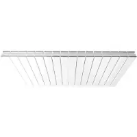 Eastbrook Addington afdekkapje voor type 20 radiator 120cm chroom