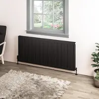 Eastbrook Type 11 paneelradiator 140x60cm 1637W zwart mat