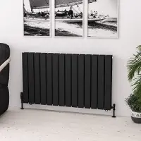 Eastbrook Warrington paneelradiator type 20 105x60cm 1699W zwart mat