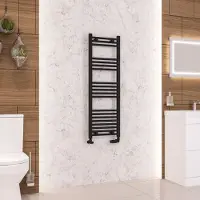 Eastbrook Wendover handdoekradiator 40x120cm 482W zwart mat