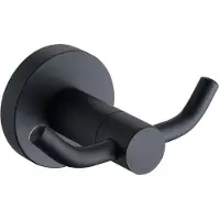 Best design Platto Nero dubbele haak zwart mat
