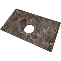 Saniclear Micro fonteinblad 39x22cm dark emperador