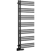 Aqualine Poseidon handdoekradiator 55x134cm 500W mat zwart