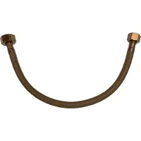 Best design Dijon flexibele aansluitslang 35cm 1/2" x 3/8" sunny bronze