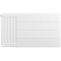 Eastbrook plaat voor paneelradiator met streep 70x40cm wit glans