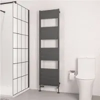 Eastbrook Kingswood handdoekradiator 50x180cm 922W antraciet mat