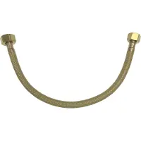 Best design Nancy flexibele aansluitslang 35cm 1/2" x 3/8" goud mat