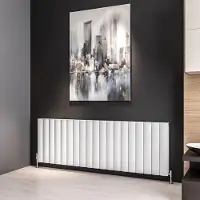 Eastbrook Guardia radiator 180x60cm aluminium 2924W wit mat