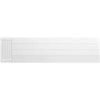 Eastbrook plaat voor paneelradiator met streep 160x40cm wit glans