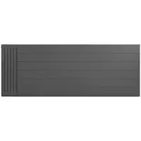 Eastbrook plaat voor paneelradiator met streep 160x60cm antraciet