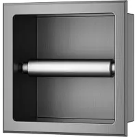 Mueller Mokri inbouw toiletrolhouder zonder klep gunmetal