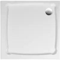 Gelco Diona vierkante douchebak 90x90cm wit