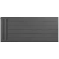 Eastbrook plaat voor paneelradiator met streep 140x60cm antraciet