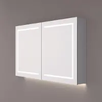 HiPP Design 62000 spiegelkast met LED en spiegelverwarming 140x70x14cm
