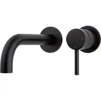 Mueller Black inbouw wastafelkraan met Coolstart zwart mat