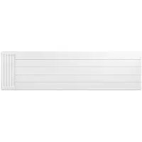 Eastbrook plaat voor paneelradiator met streep 180x50cm wit glans